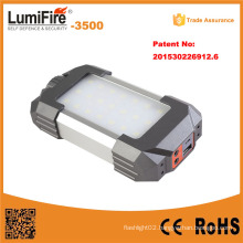 2015 Newest Product 18650 Li Ion Battery LED Camping Lamp with Mobile Phone Charger Warning LED Camping Lantern